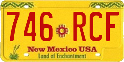 NM license plate 746RCF