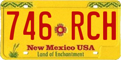 NM license plate 746RCH