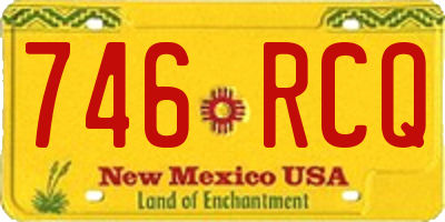 NM license plate 746RCQ