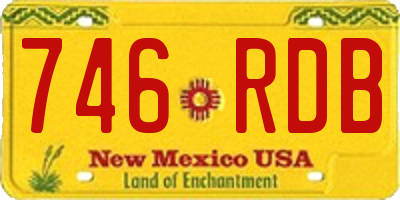 NM license plate 746RDB