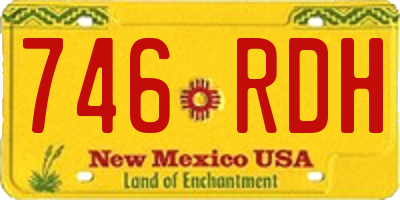 NM license plate 746RDH