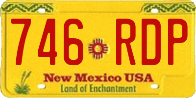 NM license plate 746RDP