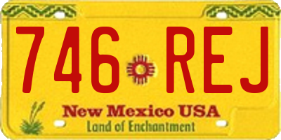 NM license plate 746REJ