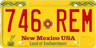NM license plate 746REM