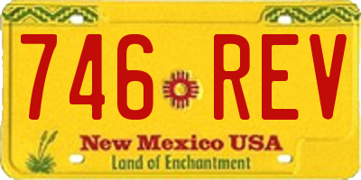 NM license plate 746REV
