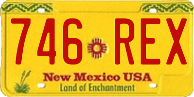 NM license plate 746REX