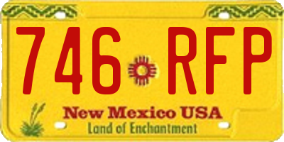 NM license plate 746RFP