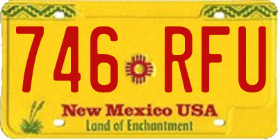 NM license plate 746RFU