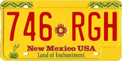 NM license plate 746RGH