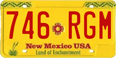 NM license plate 746RGM