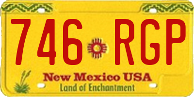 NM license plate 746RGP
