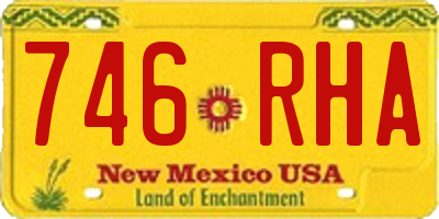 NM license plate 746RHA