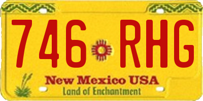 NM license plate 746RHG