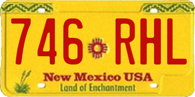 NM license plate 746RHL