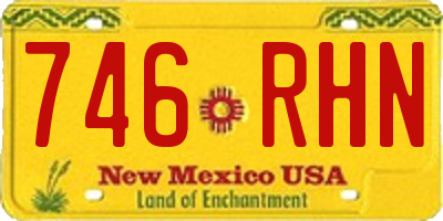 NM license plate 746RHN