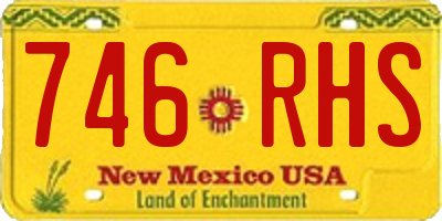 NM license plate 746RHS