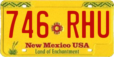 NM license plate 746RHU