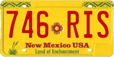 NM license plate 746RIS