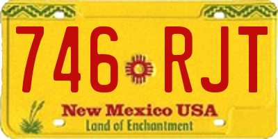 NM license plate 746RJT