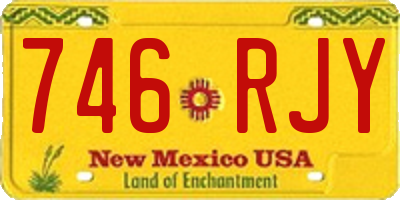 NM license plate 746RJY