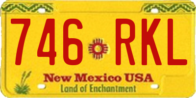 NM license plate 746RKL