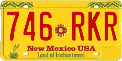NM license plate 746RKR