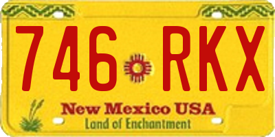 NM license plate 746RKX