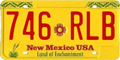 NM license plate 746RLB