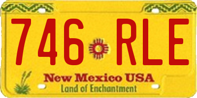 NM license plate 746RLE