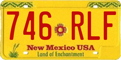 NM license plate 746RLF