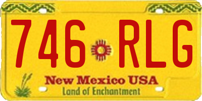 NM license plate 746RLG