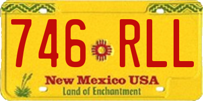 NM license plate 746RLL