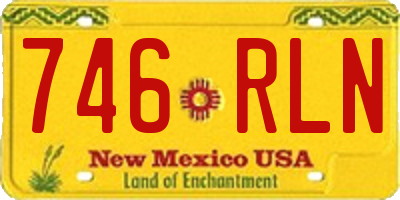 NM license plate 746RLN