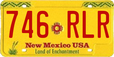 NM license plate 746RLR