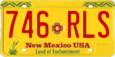 NM license plate 746RLS