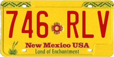 NM license plate 746RLV