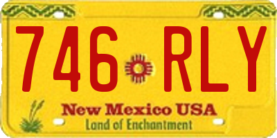NM license plate 746RLY