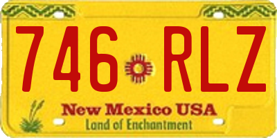 NM license plate 746RLZ