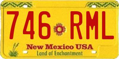 NM license plate 746RML