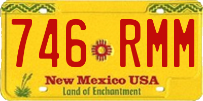 NM license plate 746RMM