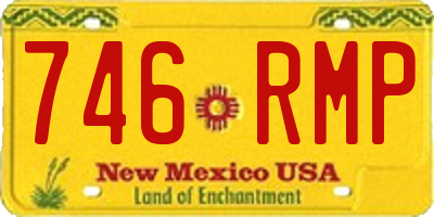 NM license plate 746RMP