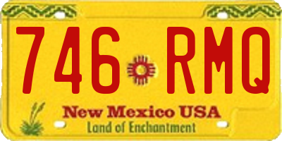 NM license plate 746RMQ