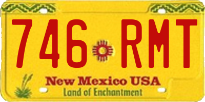 NM license plate 746RMT