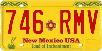 NM license plate 746RMV