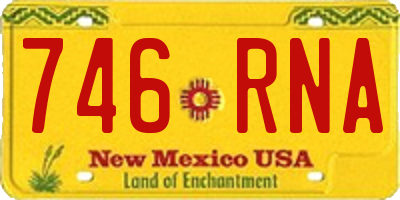 NM license plate 746RNA