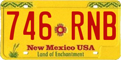 NM license plate 746RNB