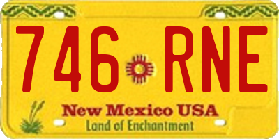 NM license plate 746RNE