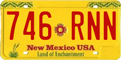 NM license plate 746RNN