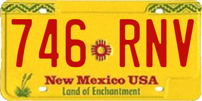 NM license plate 746RNV