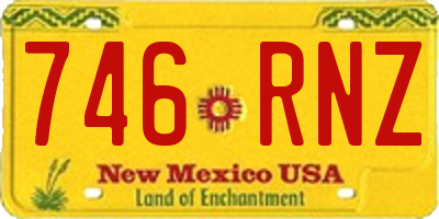 NM license plate 746RNZ